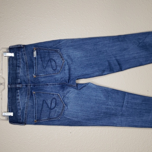 Seven7 Womens Tummyless Skinny Stretch High Rise Jeans Size 10 Comfort Dark Wash - Picture 6 of 16